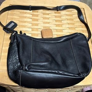 Madison and Max black leather purse